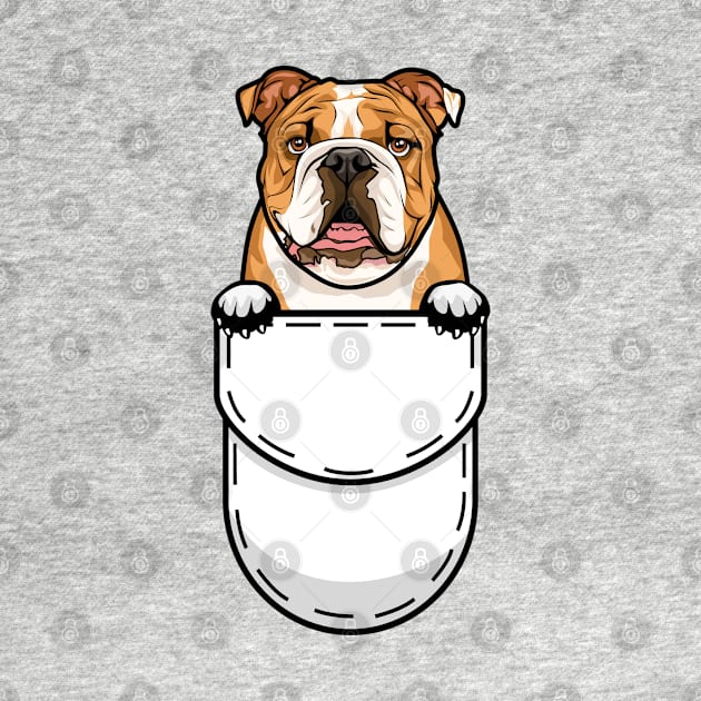 Funny English Bulldog Pocket Dog by Pet My Dog